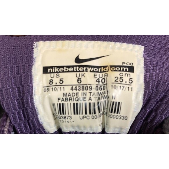 Nike  Zoom Vomero 6 Womens Running Shoe Size 8.5 Gray Purple Athletic Sneaker - Picture 11 of 11